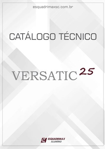 Capa do catálogo Versatic 25